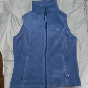 Columbia Soft Blue Sleeveless Fleece